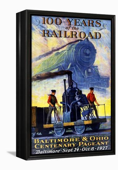 100 Years of the Railroad-Herbert Stitt-Framed Premier Image Canvas