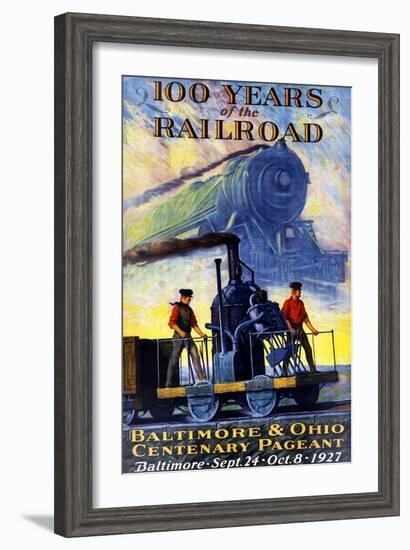 100 Years of the Railroad-Herbert Stitt-Framed Giclee Print