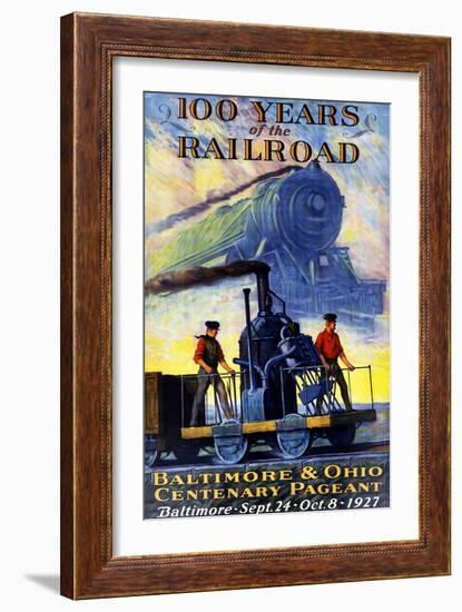 100 Years of the Railroad-Herbert Stitt-Framed Giclee Print