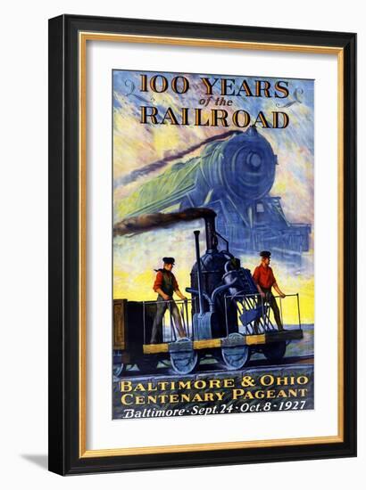 100 Years of the Railroad-Herbert Stitt-Framed Giclee Print