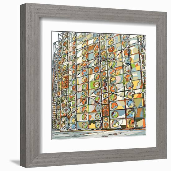 1000 Units-HR-FM-Framed Art Print