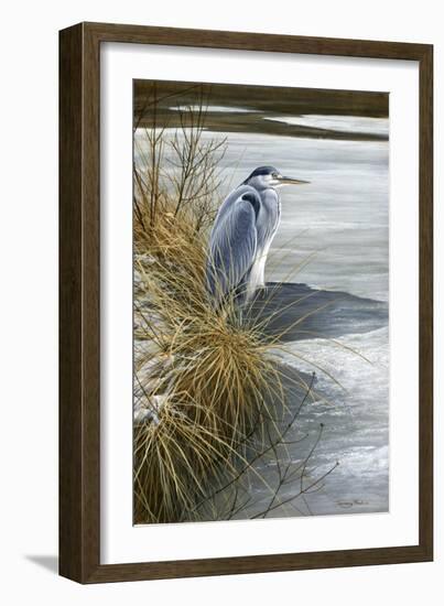 1000 Winter Heron-Jeremy Paul-Framed Giclee Print