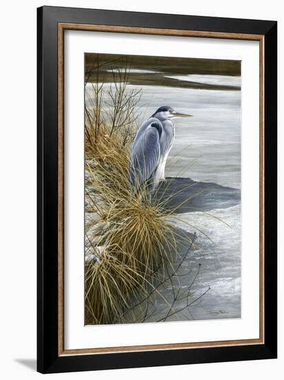 1000 Winter Heron-Jeremy Paul-Framed Giclee Print