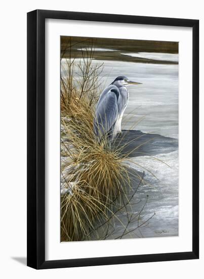 1000 Winter Heron-Jeremy Paul-Framed Giclee Print