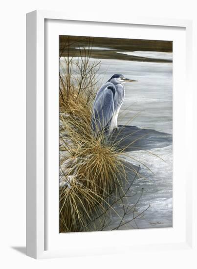 1000 Winter Heron-Jeremy Paul-Framed Giclee Print