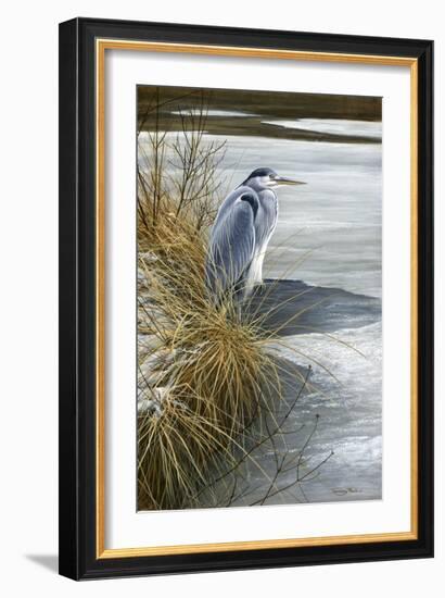 1000 Winter Heron-Jeremy Paul-Framed Giclee Print