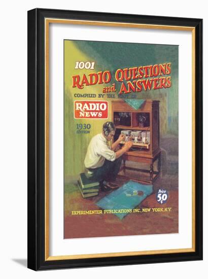 1001 Radio Questions and Answers-null-Framed Art Print