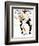 "100th Anniversary of Baseball" Saturday Evening Post Cover, July 8,1939-Norman Rockwell-Framed Giclee Print