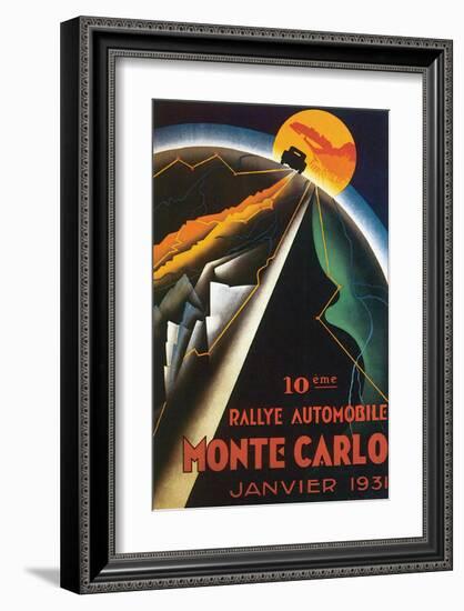 10eme Rallye Automobile Monte Carlo-null-Framed Art Print