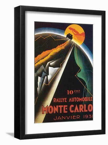 10eme Rallye Automobile Monte Carlo-null-Framed Art Print