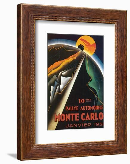 10eme Rallye Automobile Monte Carlo-null-Framed Art Print