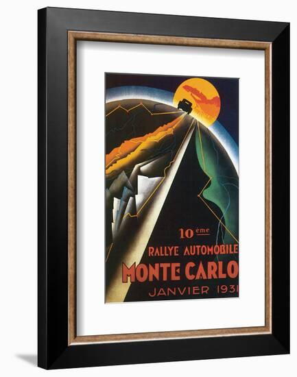 10eme Rallye Automobile Monte Carlo-null-Framed Art Print