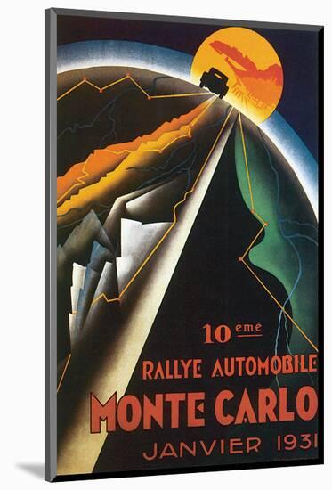 10eme Rallye Automobile Monte Carlo-null-Mounted Art Print