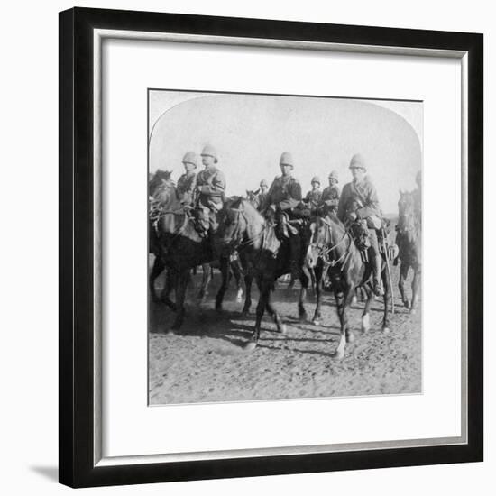 10th Hussars after Repulsing a Boer Attack, Colesberg, South Africa, 4th January 1900-Underwood & Underwood-Framed Giclee Print