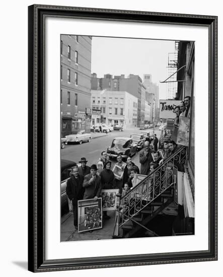 10th Street Artists Group, a Loose Confederation of Abstract Expressionist Artists-James Burke-Framed Premium Photographic Print