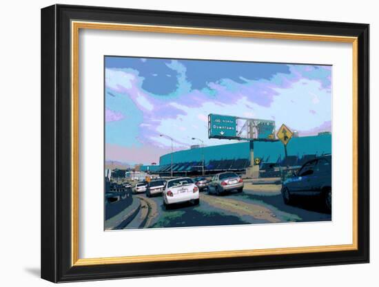 110 North Downtown-Steve Ash-Framed Giclee Print