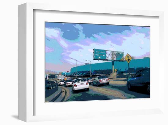 110 North Downtown-Steve Ash-Framed Giclee Print