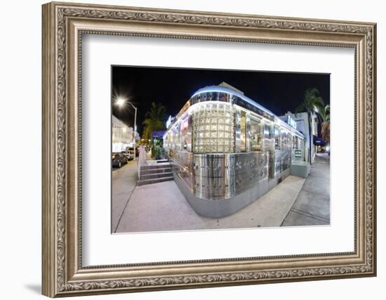 11st Street Diner, Fast Food Restaurant in Retro Style, Miami South Beach-Axel Schmies-Framed Photographic Print