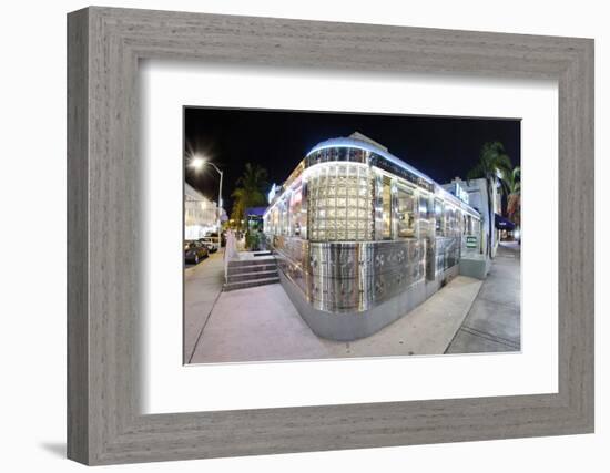 11st Street Diner, Fast Food Restaurant in Retro Style, Miami South Beach-Axel Schmies-Framed Photographic Print