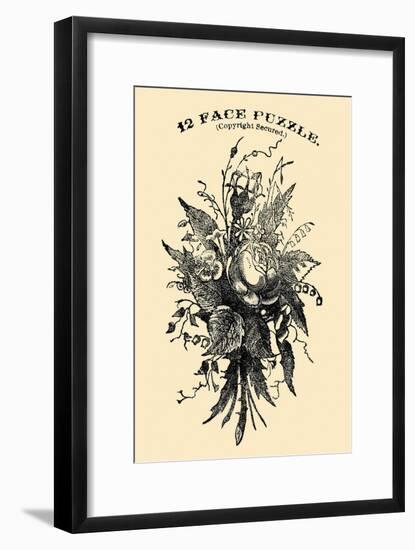 12 Face Puzzle-American Puzzle Co-Framed Art Print