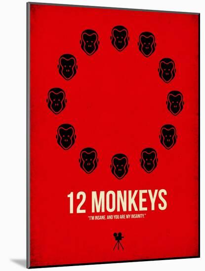 12 Monkeys-NaxArt-Mounted Art Print
