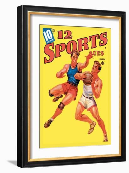 12 Sports Aces: Basketball-null-Framed Art Print