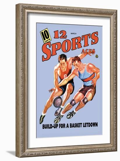 12 Sports Aces: Build Up for a Basket Letdown-null-Framed Art Print