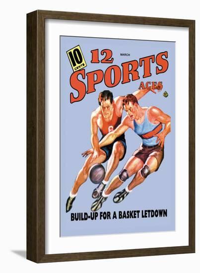 12 Sports Aces: Build Up for a Basket Letdown-null-Framed Art Print