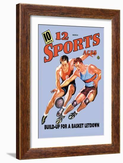 12 Sports Aces: Build Up for a Basket Letdown-null-Framed Art Print