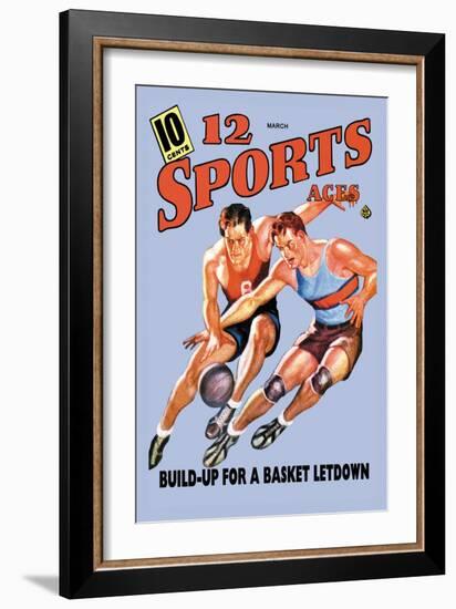 12 Sports Aces: Build Up for a Basket Letdown-null-Framed Art Print