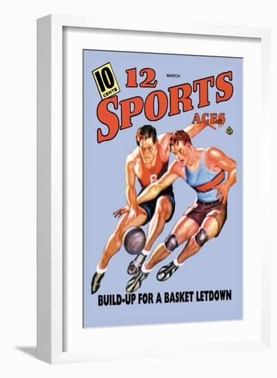 12 Sports Aces: Build Up for a Basket Letdown-null-Framed Art Print