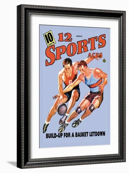 12 Sports Aces: Build Up for a Basket Letdown-null-Framed Art Print