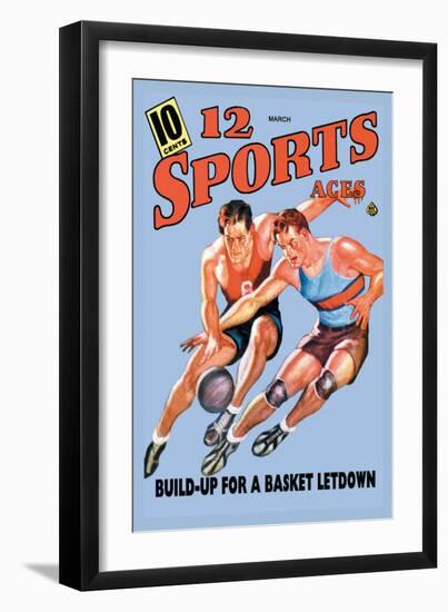 12 Sports Aces: Build Up for a Basket Letdown-null-Framed Art Print