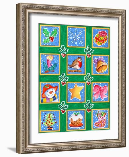 12 Squares for Christmas-Tony Todd-Framed Giclee Print