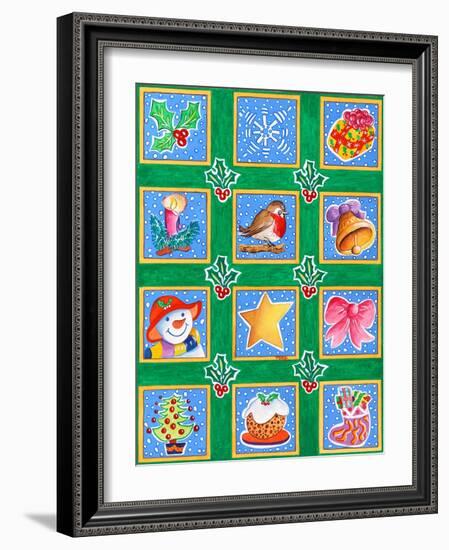 12 Squares for Christmas-Tony Todd-Framed Giclee Print