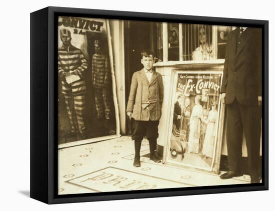 12-Year Old Usher in Princess Theatre, Birmingham, Alabama, c.1914-Lewis Wickes Hine-Framed Stretched Canvas