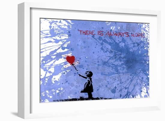 128 Balloon Girl-Banksy-Framed Premium Giclee Print