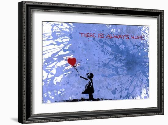 128 Balloon Girl-Banksy-Framed Premium Giclee Print