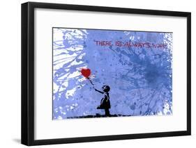 128 Balloon Girl-Banksy-Framed Giclee Print
