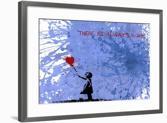 128 Balloon Girl-Banksy-Framed Premium Giclee Print