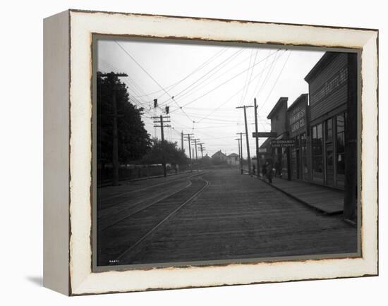 12th Avenue South in Georgetown, Seattle, WA, 1911-Asahel Curtis-Framed Premier Image Canvas