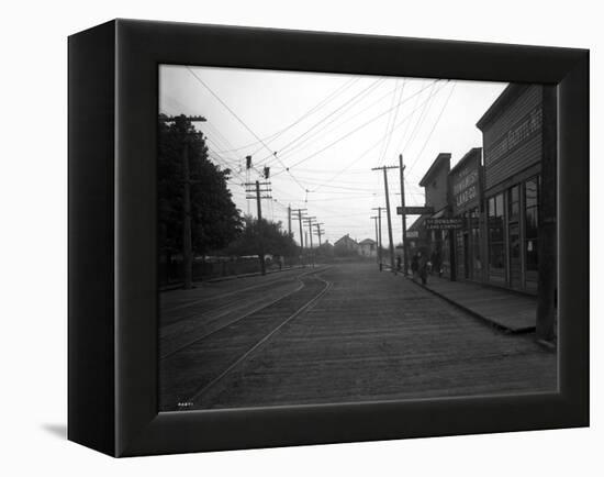 12th Avenue South in Georgetown, Seattle, WA, 1911-Asahel Curtis-Framed Premier Image Canvas