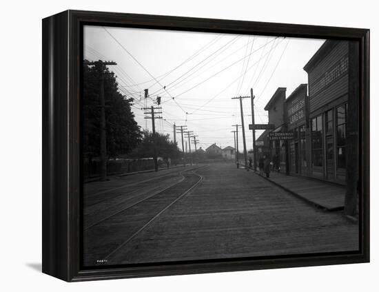12th Avenue South in Georgetown, Seattle, WA, 1911-Asahel Curtis-Framed Premier Image Canvas
