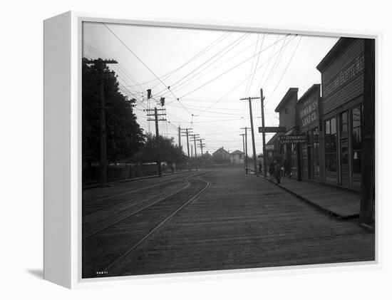 12th Avenue South in Georgetown, Seattle, WA, 1911-Asahel Curtis-Framed Premier Image Canvas