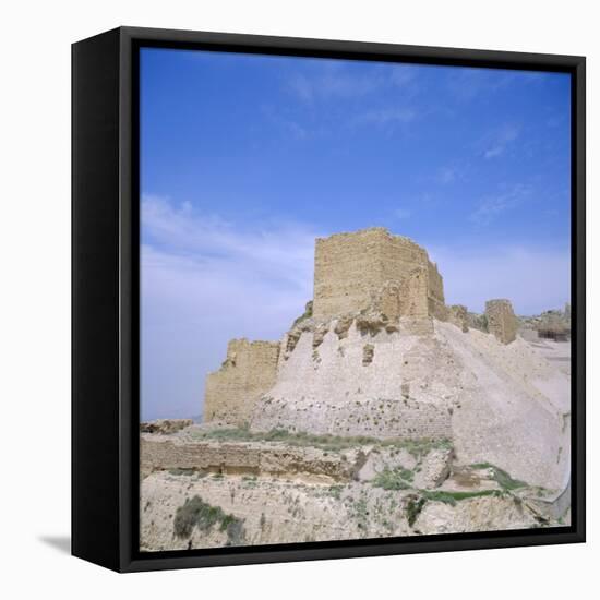 12th Century Crusader Castle in Biblical Land of Moab, Kerak, Jordan, Middle East-Christopher Rennie-Framed Premier Image Canvas