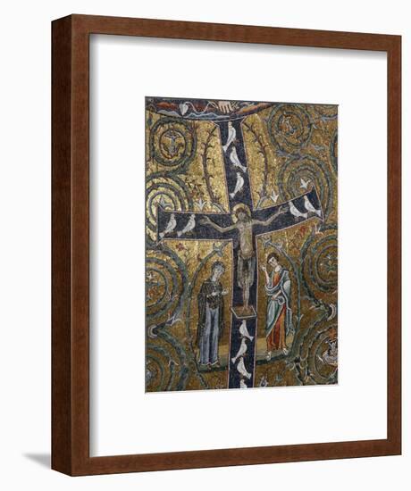 12th Century Fresco of Christ's Triumph on the Cross, San Clemente Basilica, Rome, Lazio-Godong-Framed Photographic Print