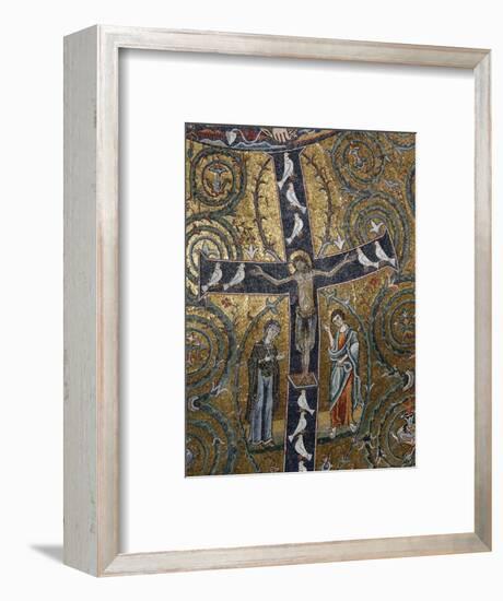 12th Century Fresco of Christ's Triumph on the Cross, San Clemente Basilica, Rome, Lazio-Godong-Framed Photographic Print