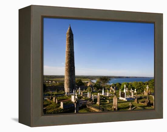 12th Century Round Tower, St Declan's Cathedral, Ardmore, Co Waterford, Ireland-null-Framed Premier Image Canvas