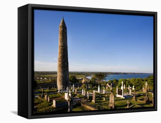 12th Century Round Tower, St Declan's Cathedral, Ardmore, Co Waterford, Ireland-null-Framed Premier Image Canvas