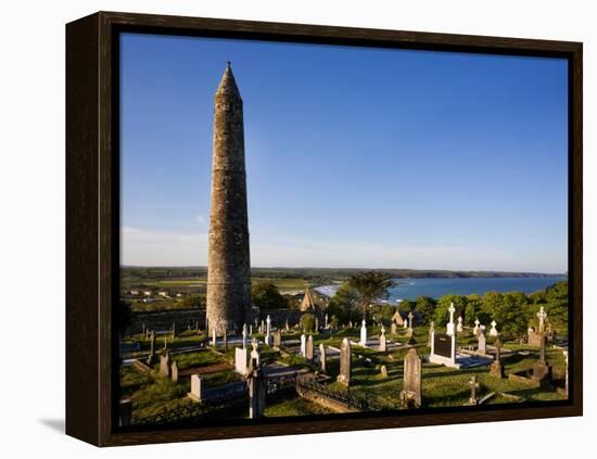 12th Century Round Tower, St Declan's Cathedral, Ardmore, Co Waterford, Ireland-null-Framed Premier Image Canvas